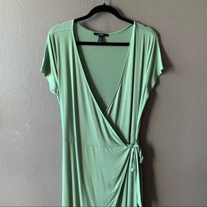 Forever 21 midi wrap dress